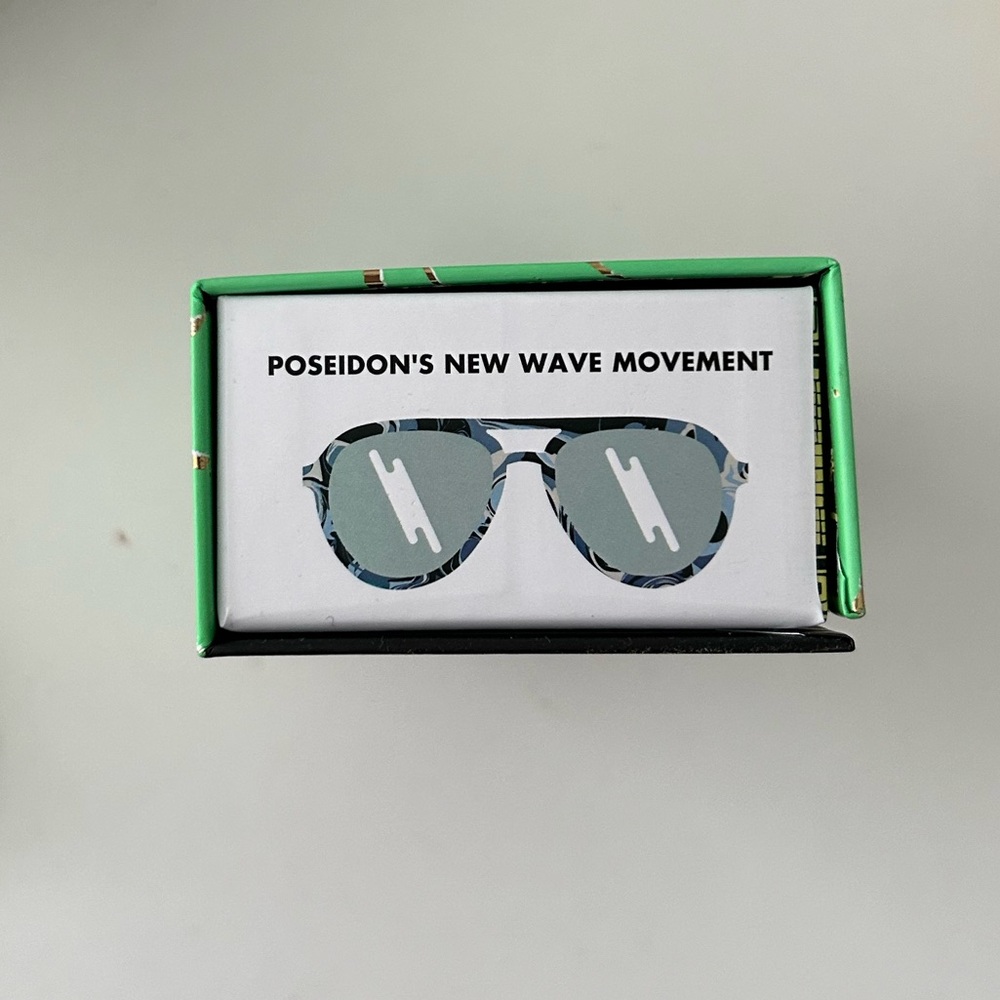 Poseidon's New Wave Movement Blue Glasses